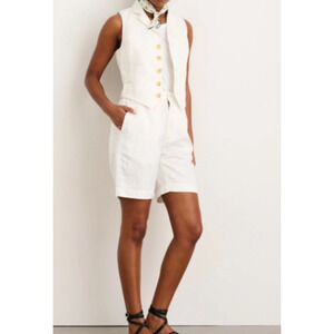 Alex Mill Womens Size Small Linen Blend Elastic Waist Shorts